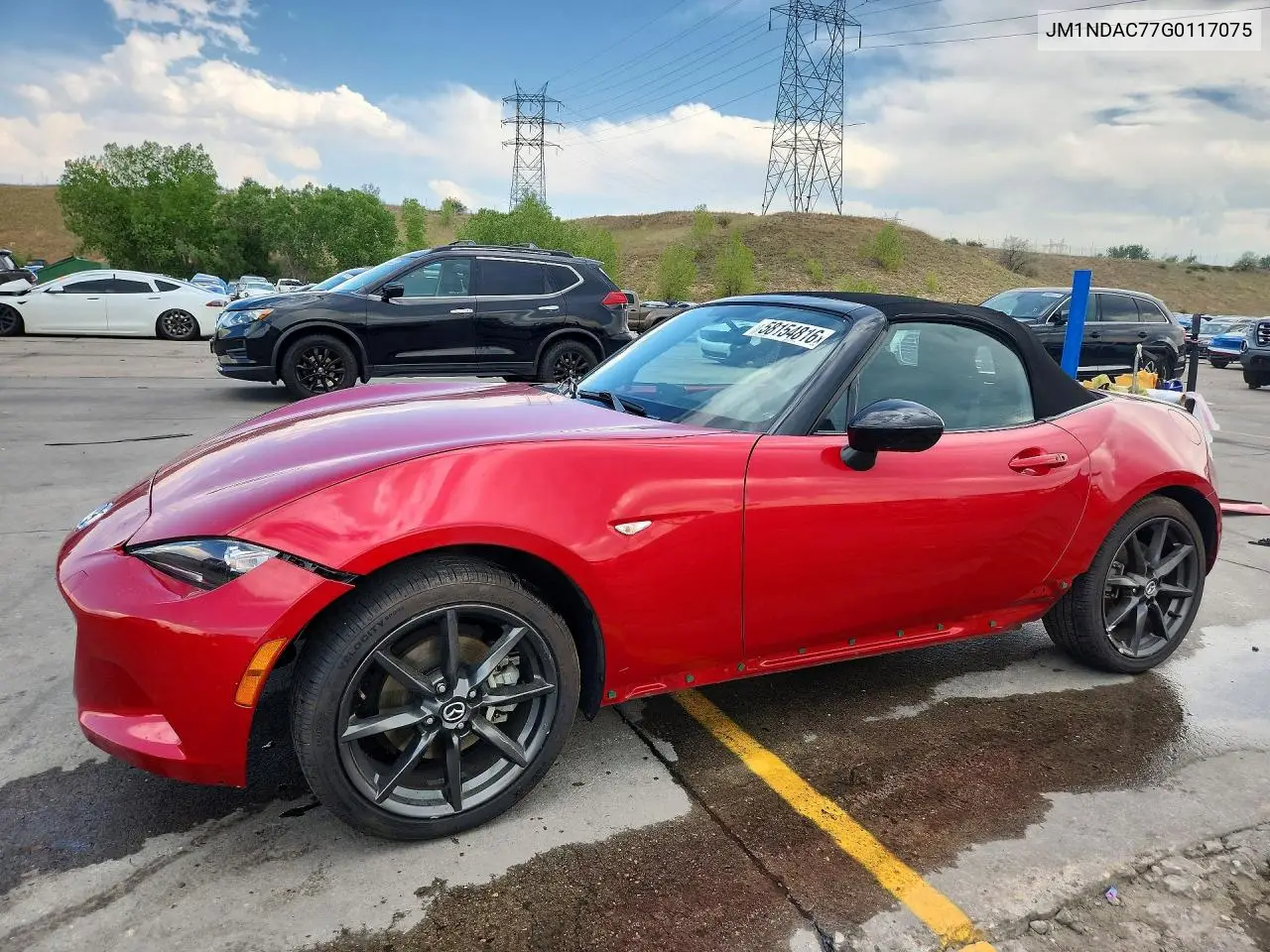 2016 Mazda Mx-5 Miata Club VIN: JM1NDAC77G0117075 Lot: 58154816