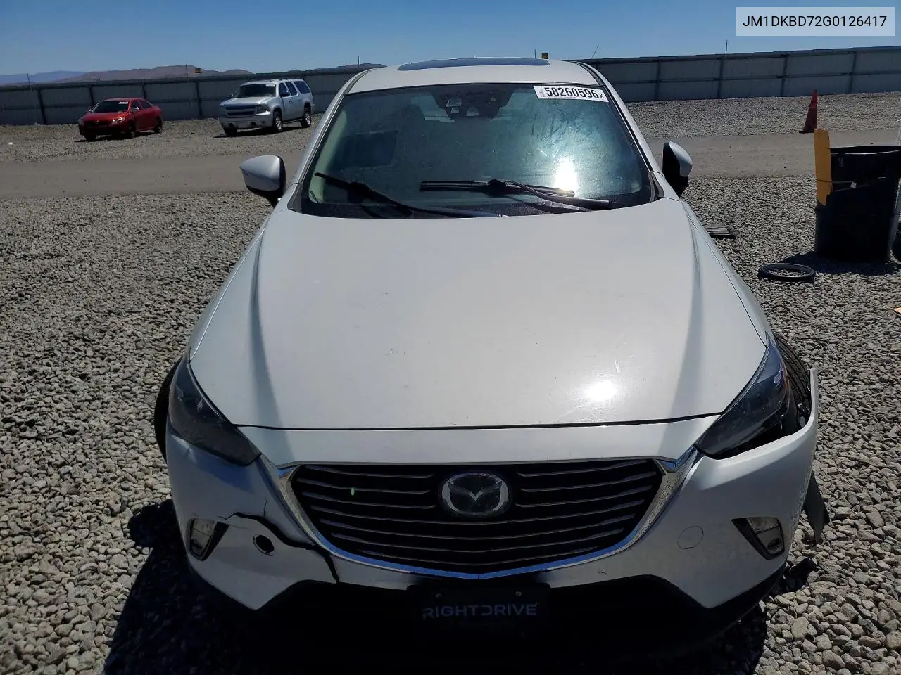 2016 Mazda Cx-3 Grand Touring VIN: JM1DKBD72G0126417 Lot: 58260596