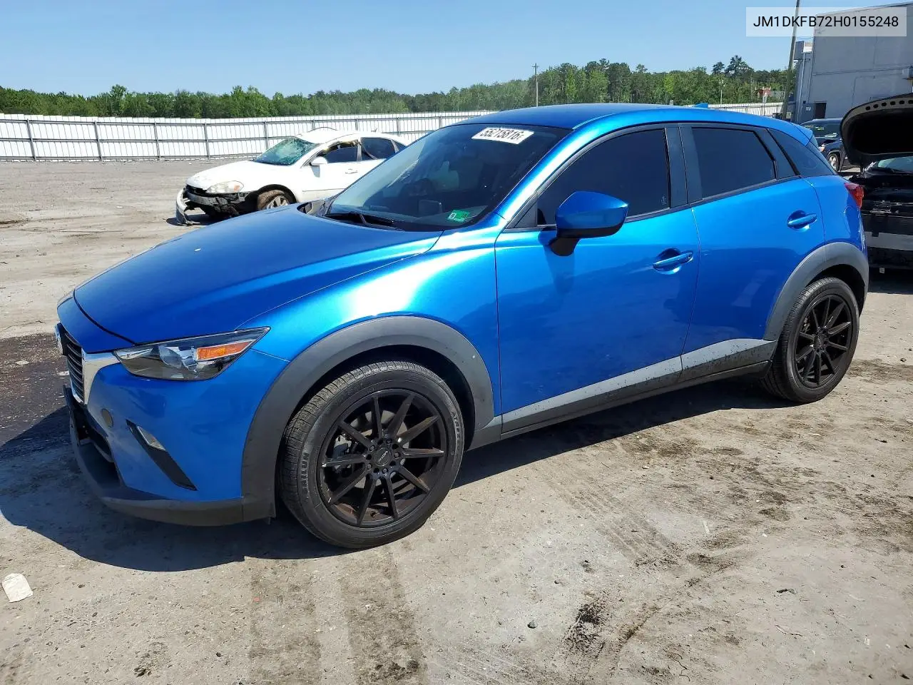 2017 Mazda Cx-3 Sport VIN: JM1DKFB72H0155248 Lot: 55215816