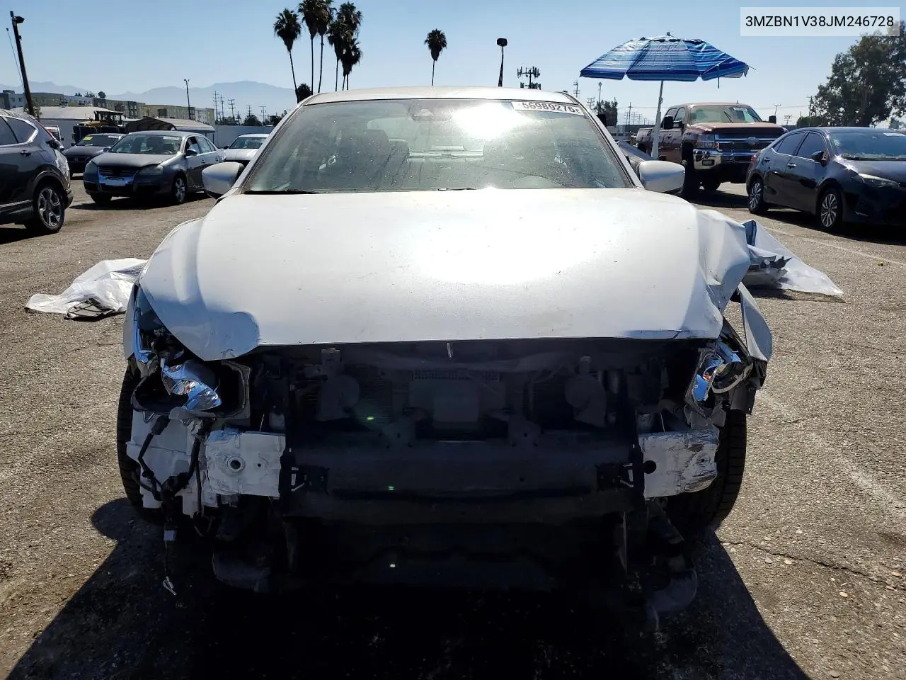 2018 Mazda 3 VIN: 3MZBN1V38JM246728 Lot: 56989276