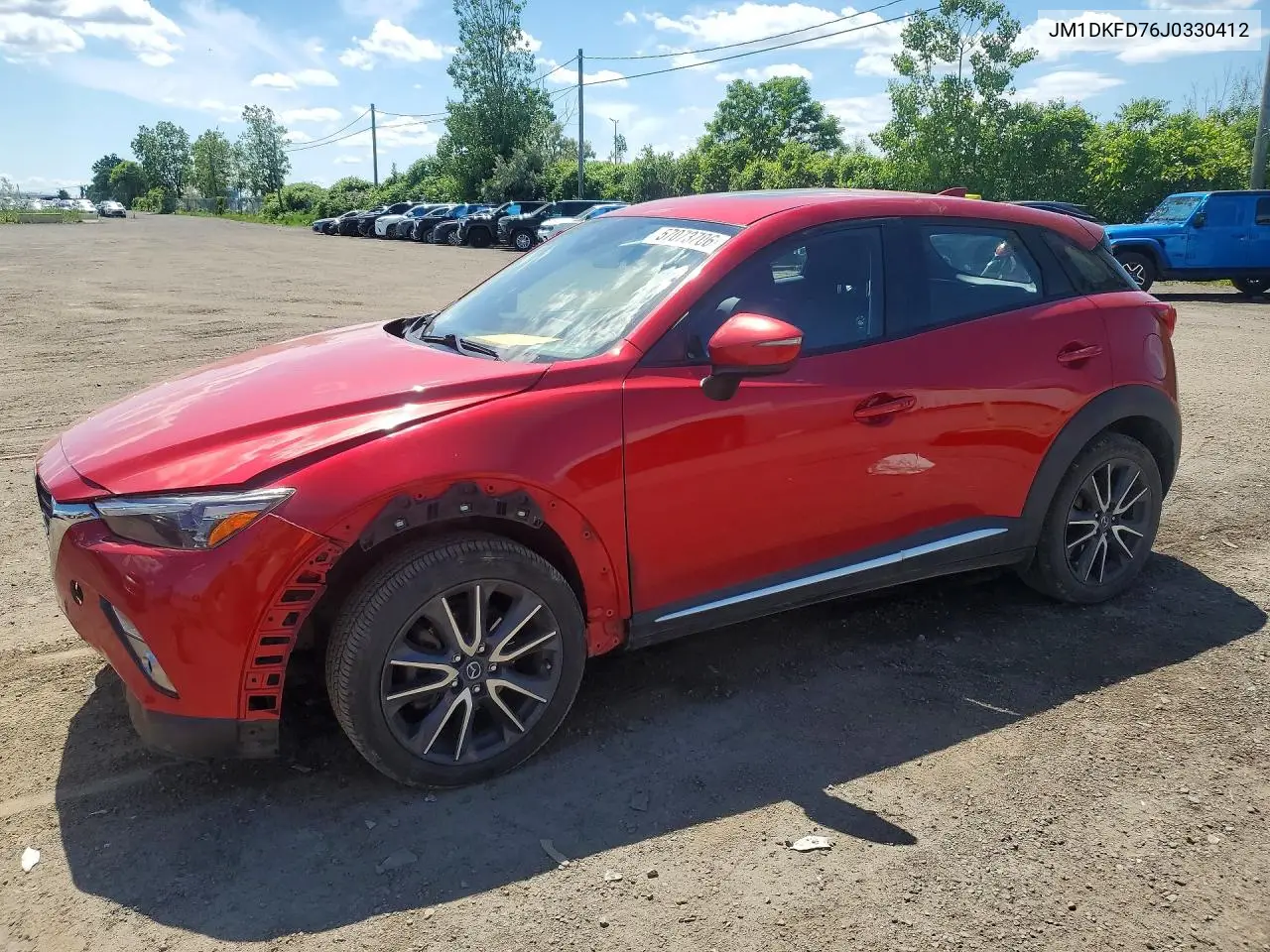 2018 Mazda Cx-3 Grand Touring VIN: JM1DKFD76J0330412 Lot: 57073706