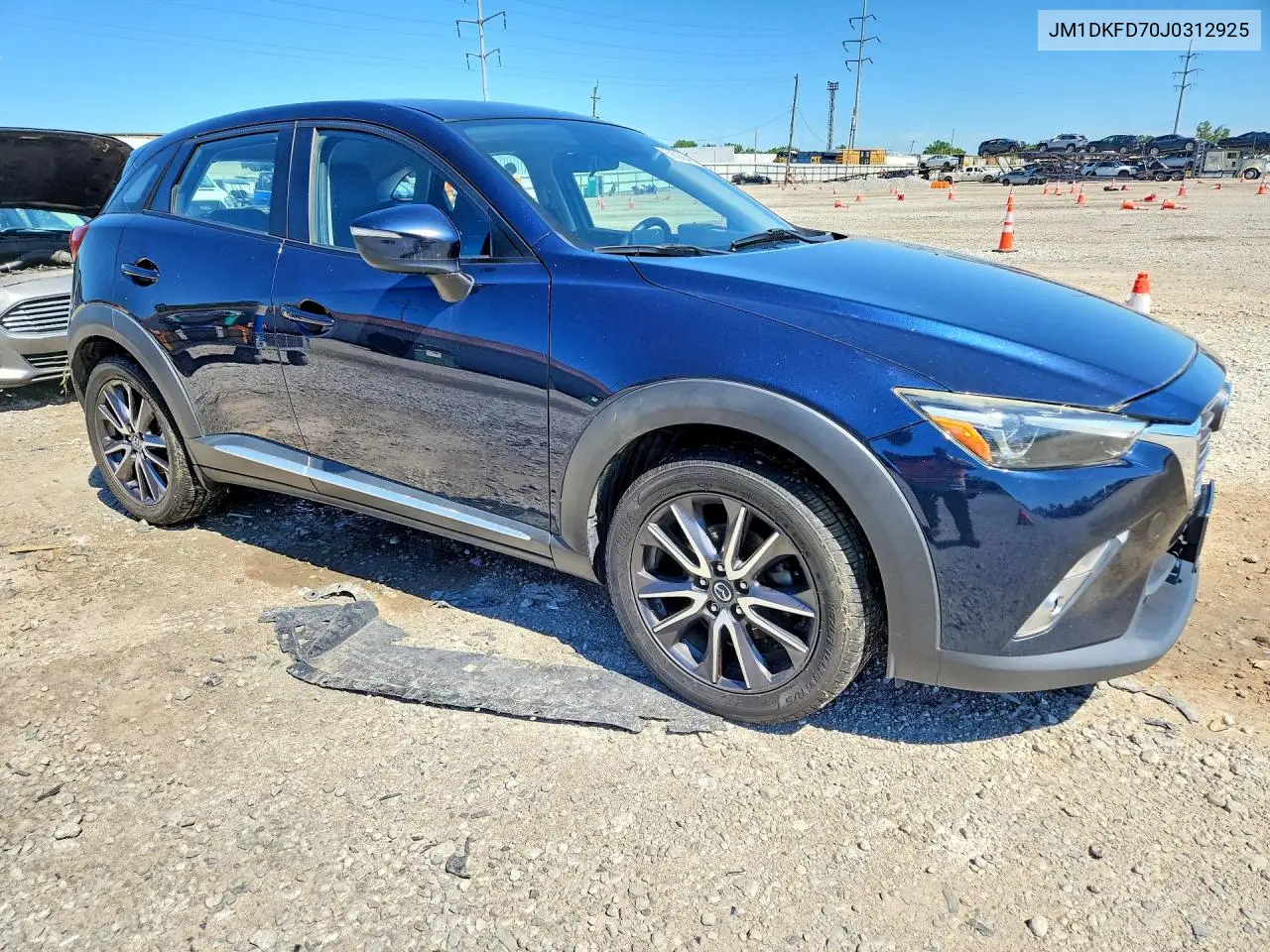 2018 Mazda Cx-3 Grand Touring VIN: JM1DKFD70J0312925 Lot: 58366416