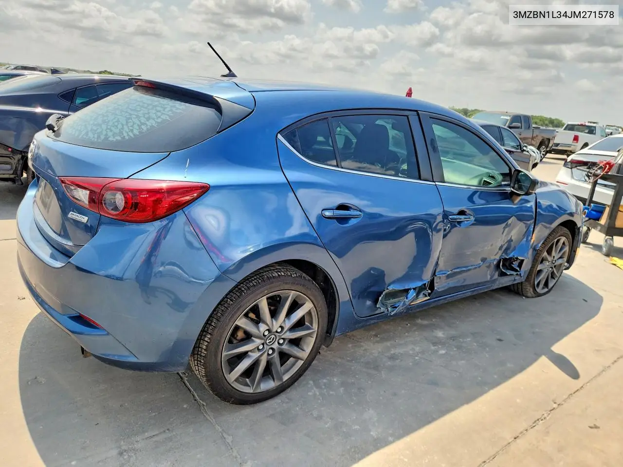 2018 Mazda 3 Touring VIN: 3MZBN1L34JM271578 Lot: 58452636