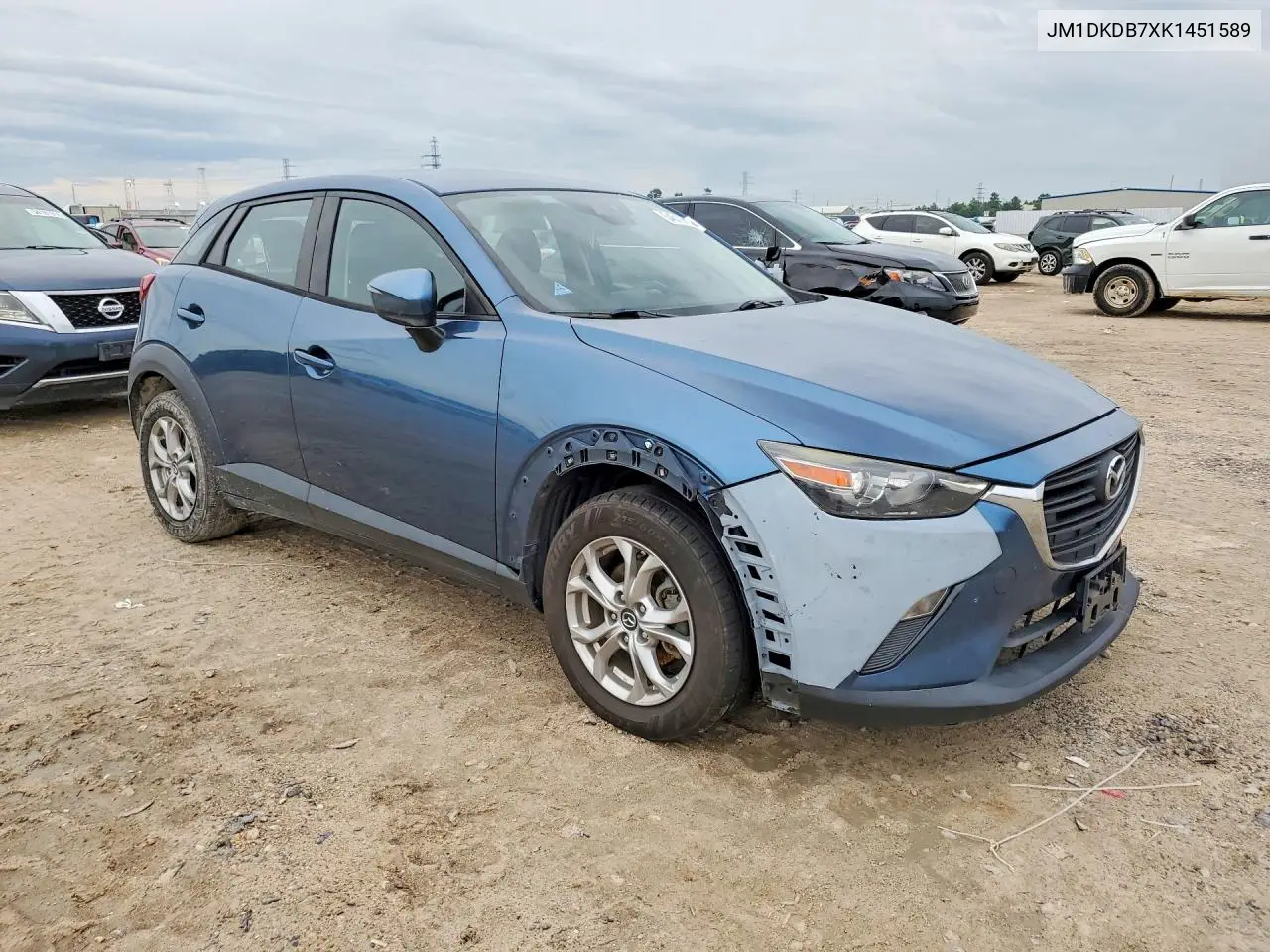 2019 Mazda Cx-3 Sport VIN: JM1DKDB7XK1451589 Lot: 54511416
