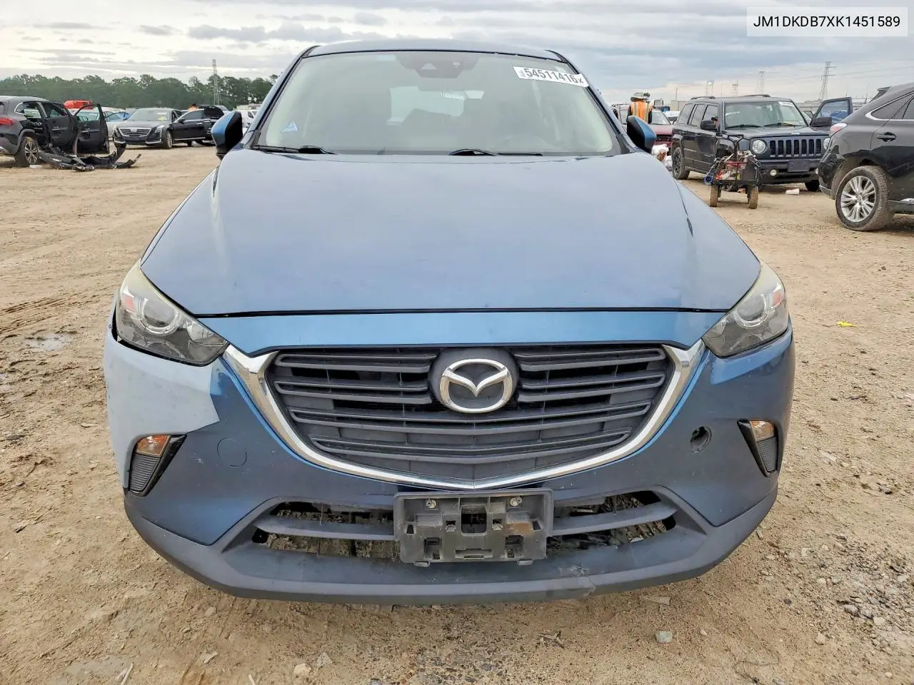 2019 Mazda Cx-3 Sport VIN: JM1DKDB7XK1451589 Lot: 54511416