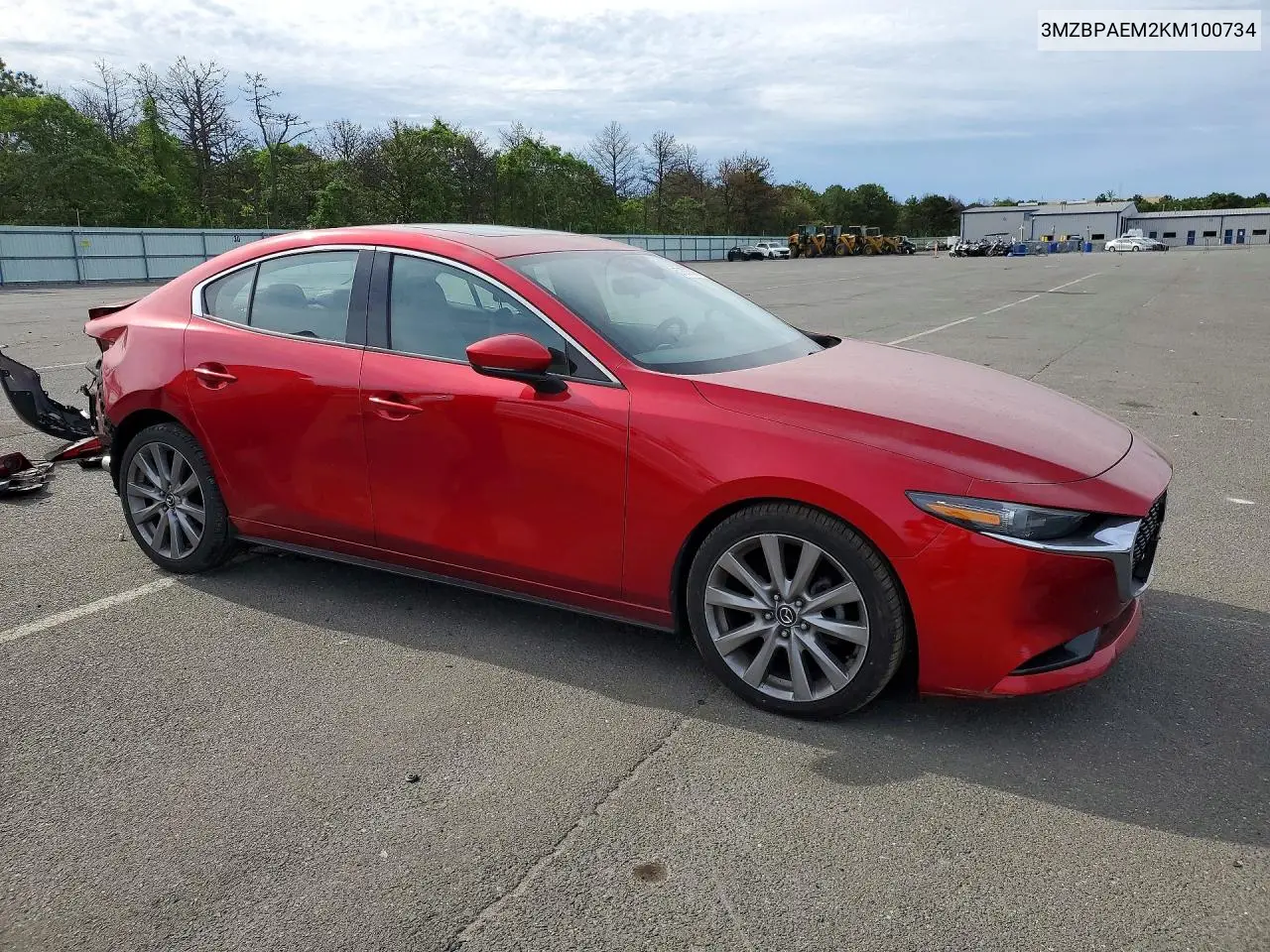 2019 Mazda 3 Premium VIN: 3MZBPAEM2KM100734 Lot: 57653006