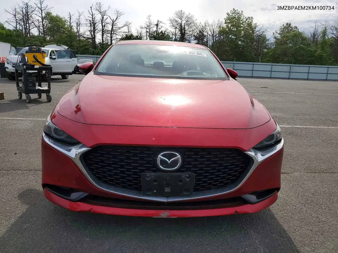 2019 Mazda 3 Premium VIN: 3MZBPAEM2KM100734 Lot: 57653006
