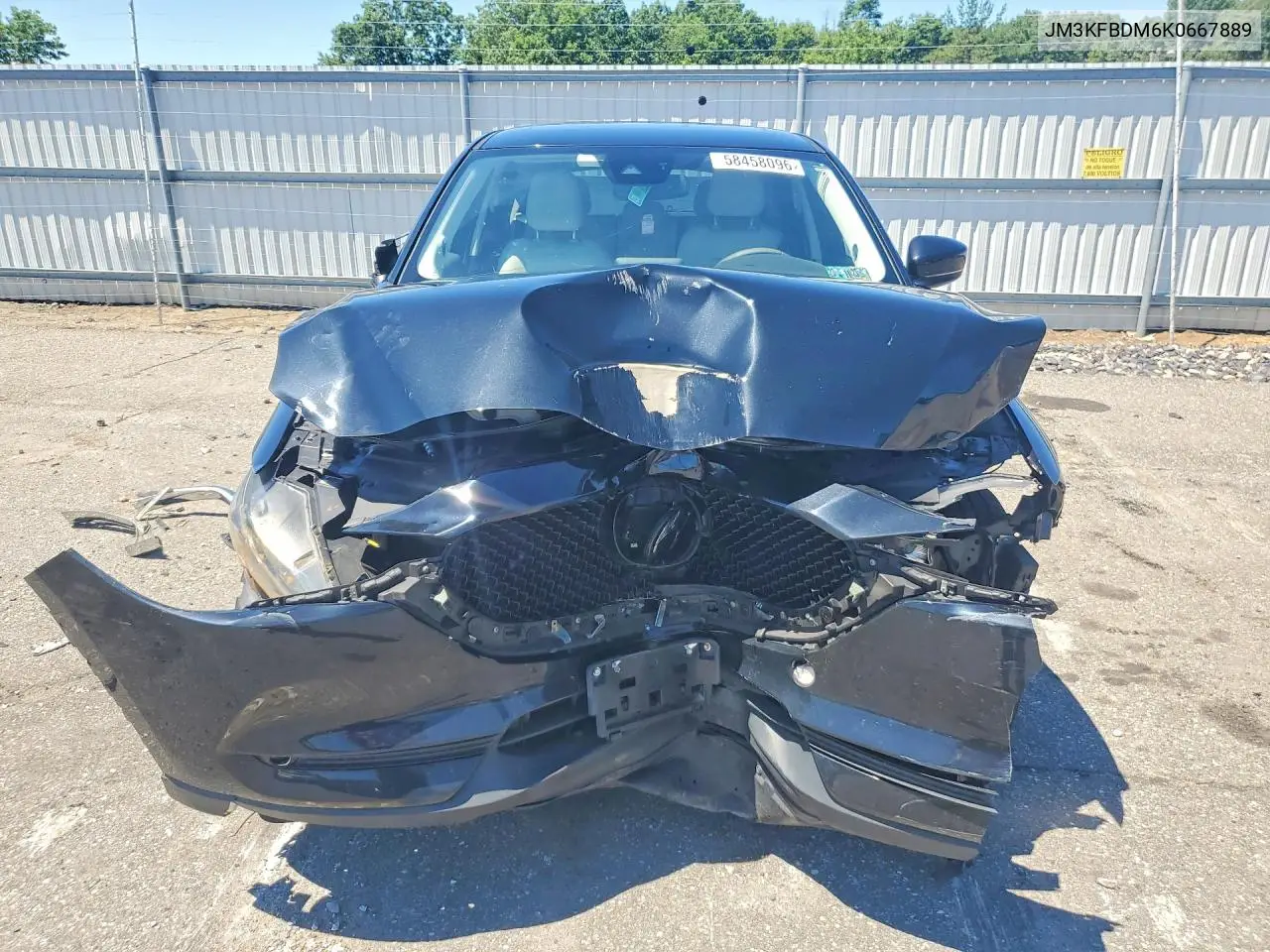 2019 Mazda Cx-5 Grand Touring VIN: JM3KFBDM6K0667889 Lot: 58458096