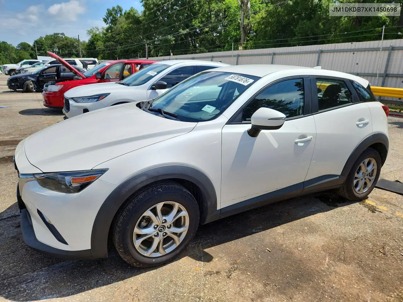 2019 Mazda Cx-3 Sport VIN: JM1DKDB7XK1450698 Lot: 58781876
