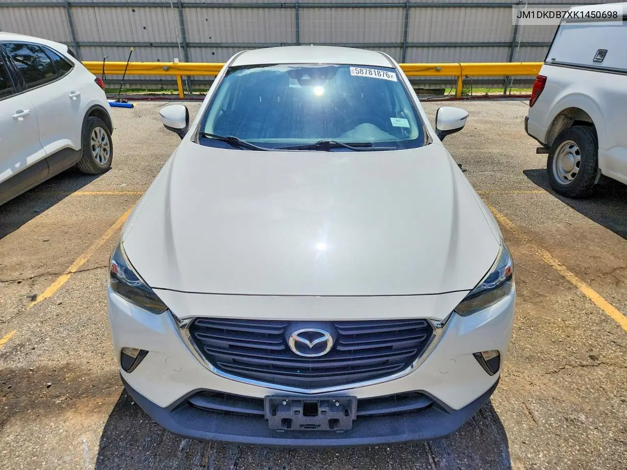 2019 Mazda Cx-3 Sport VIN: JM1DKDB7XK1450698 Lot: 58781876