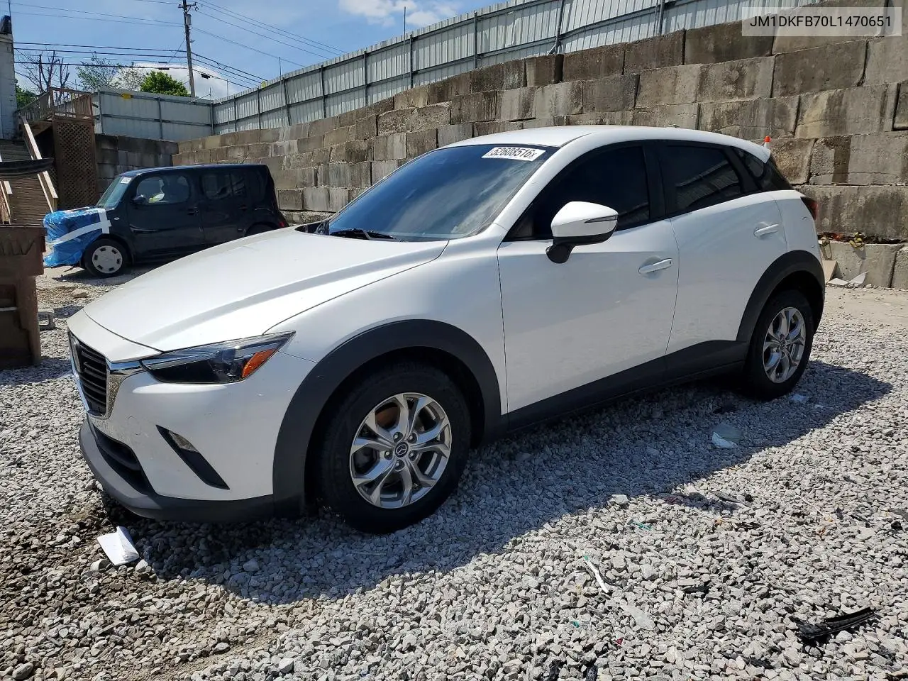 2020 Mazda Cx-3 Sport VIN: JM1DKFB70L1470651 Lot: 52608516