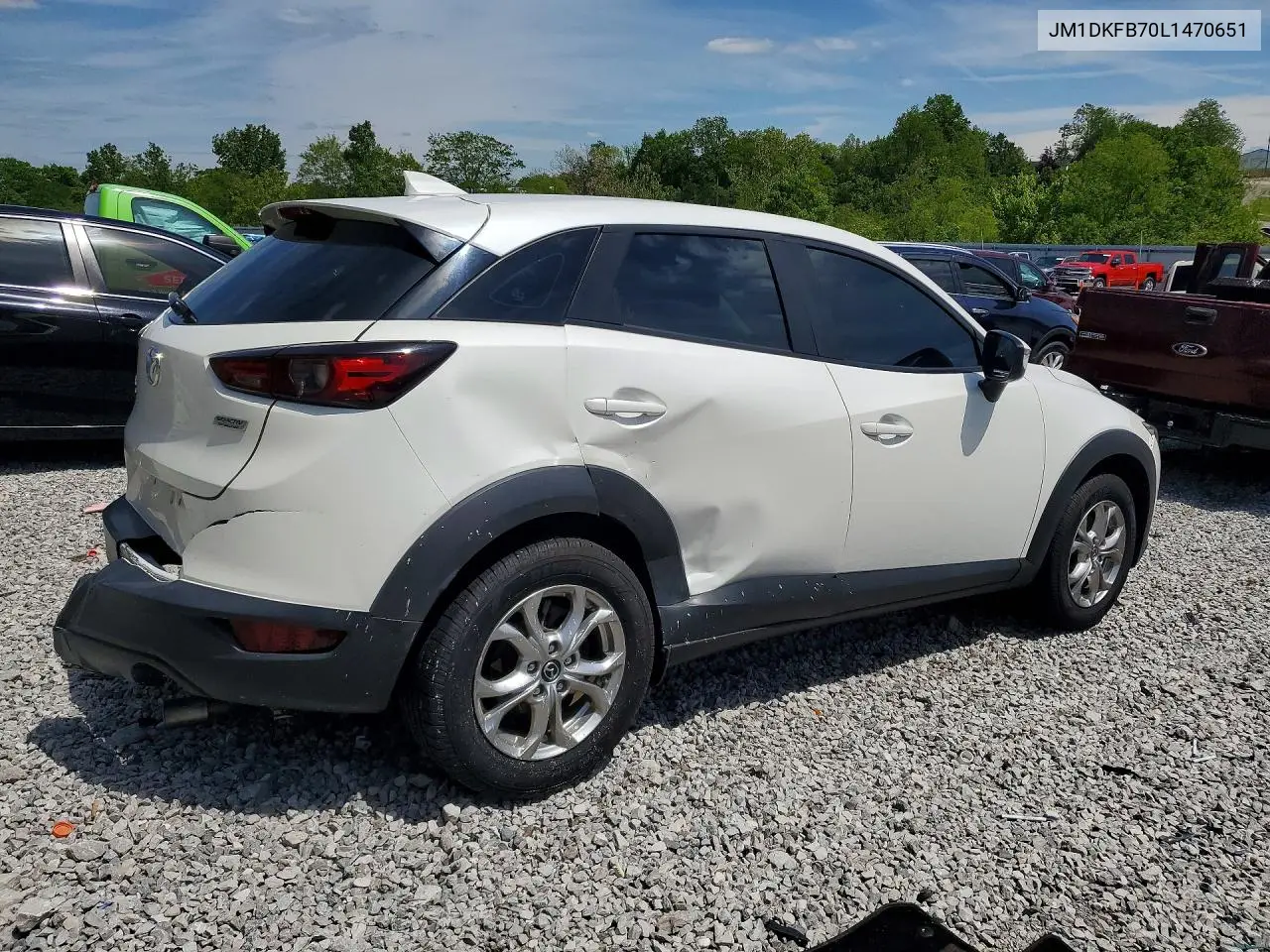 2020 Mazda Cx-3 Sport VIN: JM1DKFB70L1470651 Lot: 52608516