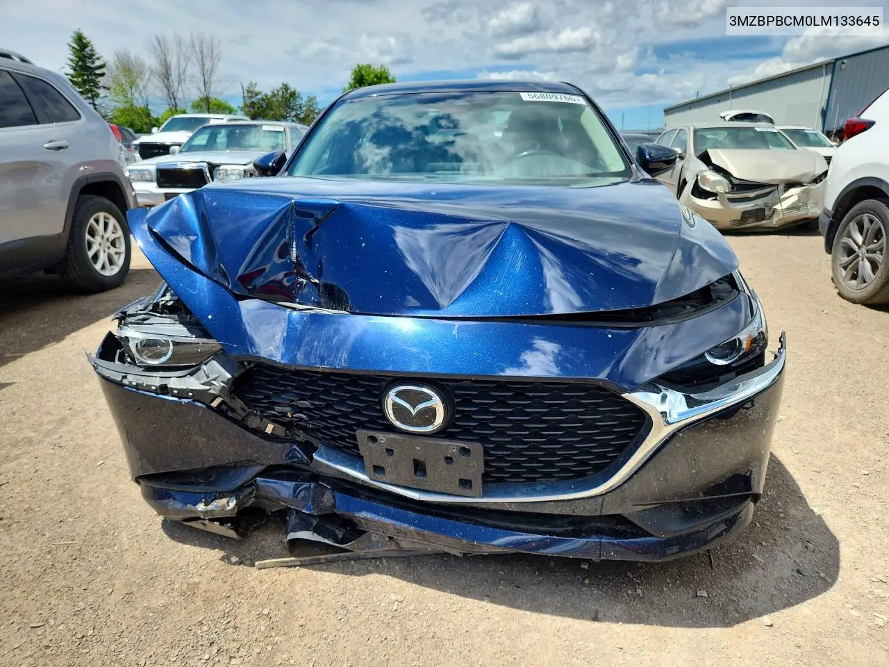 2020 Mazda 3 Select VIN: 3MZBPBCM0LM133645 Lot: 56809766