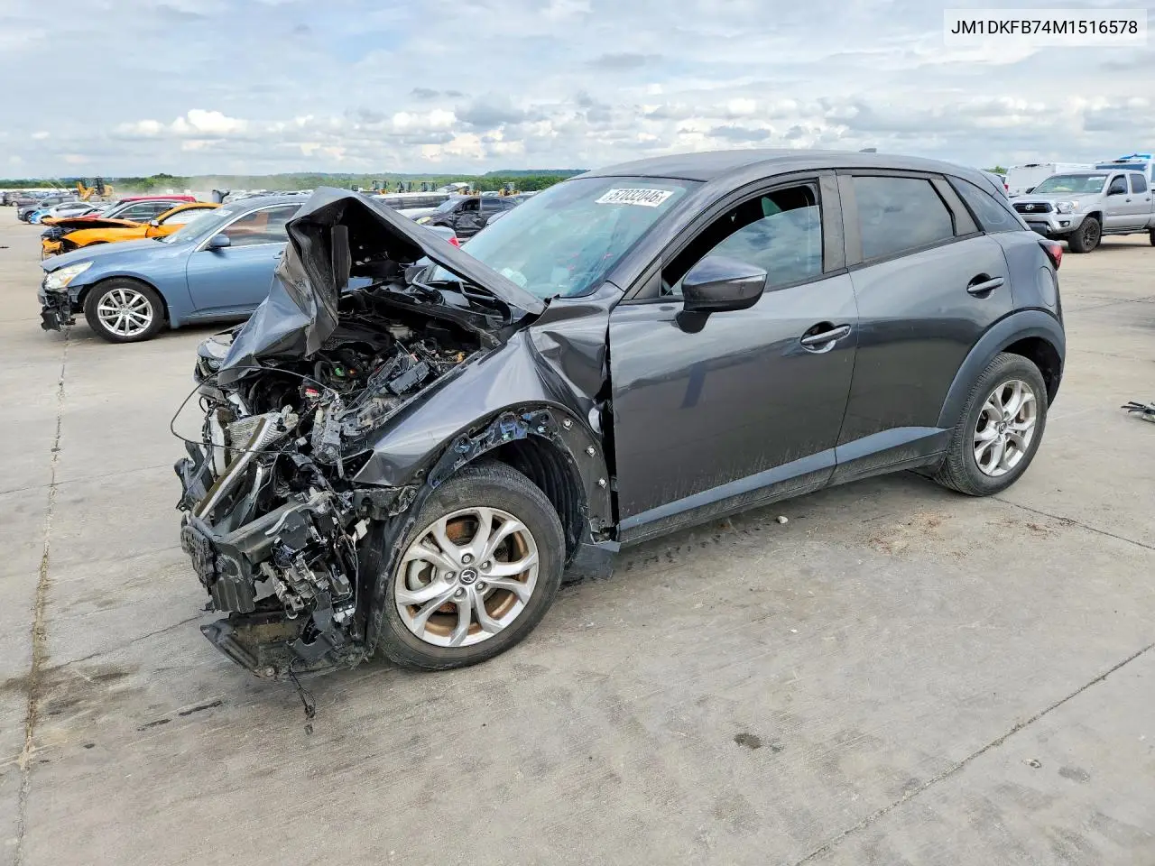 2021 Mazda Cx-3 Sport VIN: JM1DKFB74M1516578 Lot: 57032046