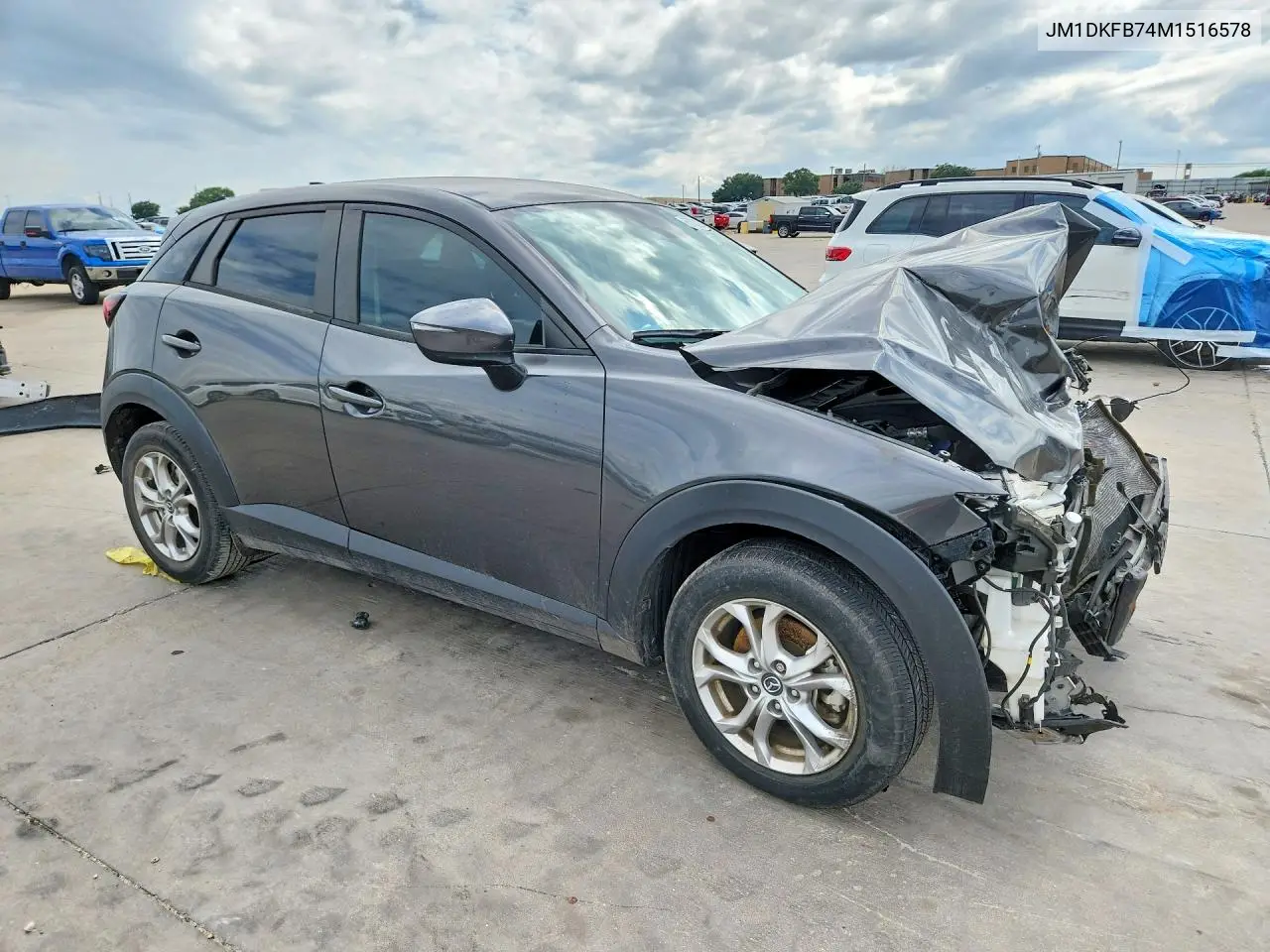 2021 Mazda Cx-3 Sport VIN: JM1DKFB74M1516578 Lot: 57032046