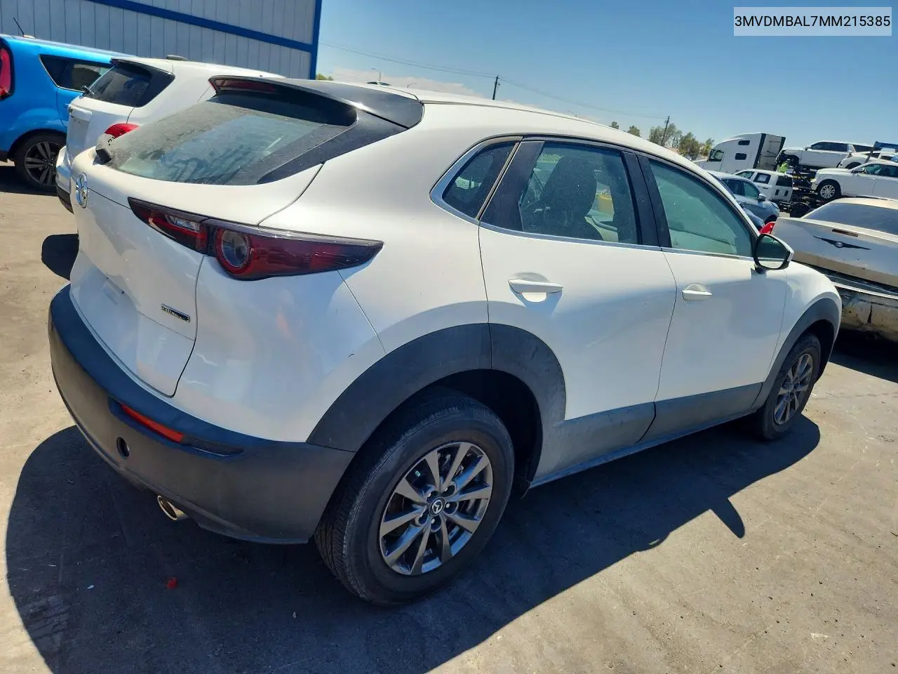 2021 Mazda Cx-30 VIN: 3MVDMBAL7MM215385 Lot: 57420026