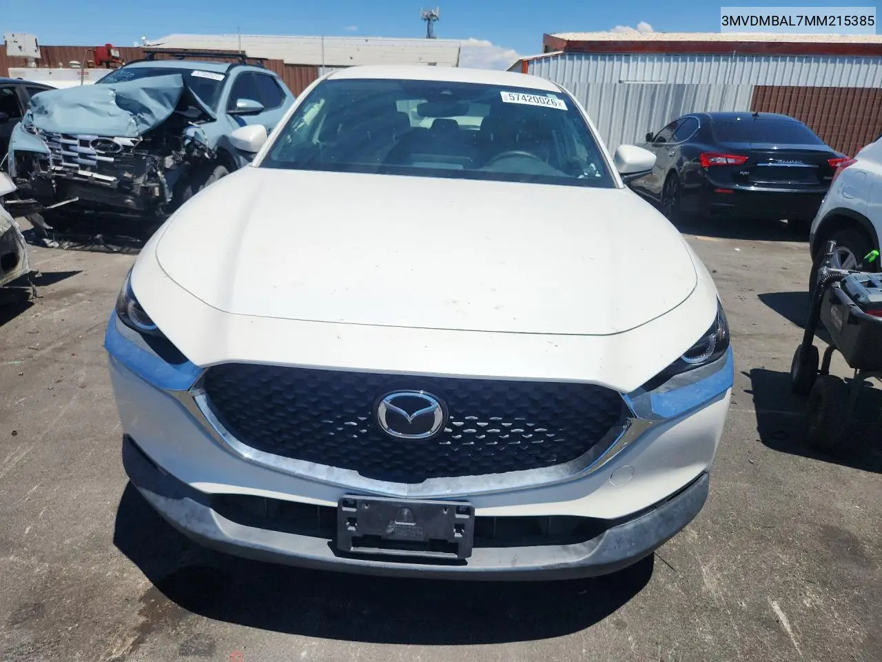 2021 Mazda Cx-30 VIN: 3MVDMBAL7MM215385 Lot: 57420026