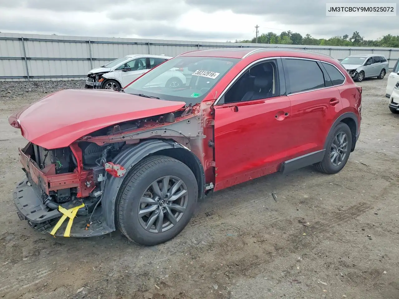 2021 Mazda Cx-9 Touring VIN: JM3TCBCY9M0525072 Lot: 58312916