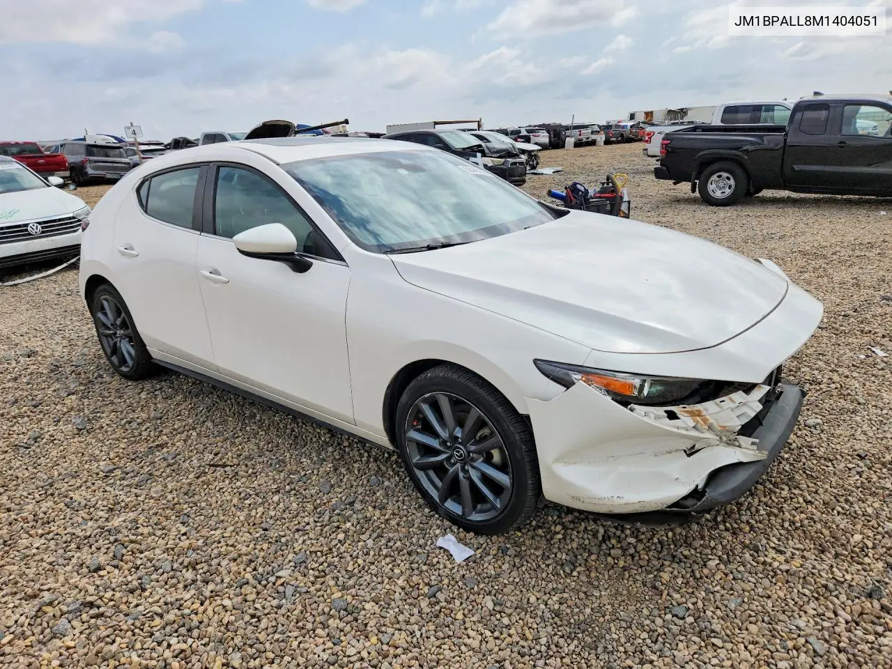 2021 Mazda 3 Preferred VIN: JM1BPALL8M1404051 Lot: 58445026