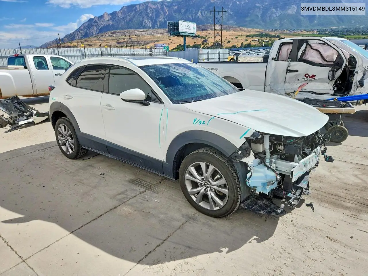 2021 Mazda Cx-30 Premium VIN: 3MVDMBDL8MM315149 Lot: 59726266