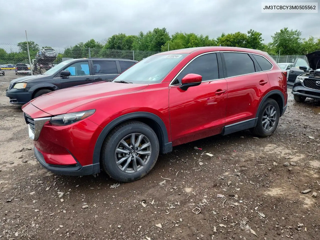 2021 Mazda Cx-9 Touring VIN: JM3TCBCY3M0505562 Lot: 59789246