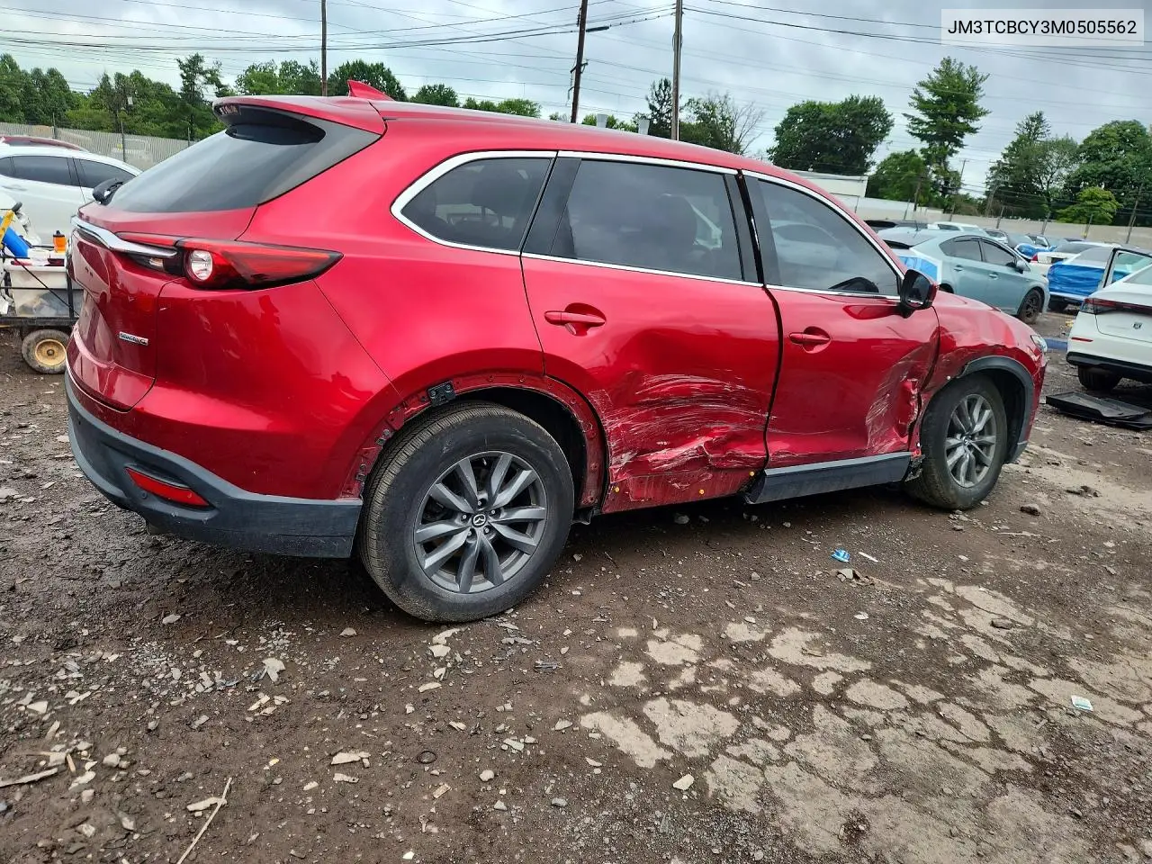 2021 Mazda Cx-9 Touring VIN: JM3TCBCY3M0505562 Lot: 59789246