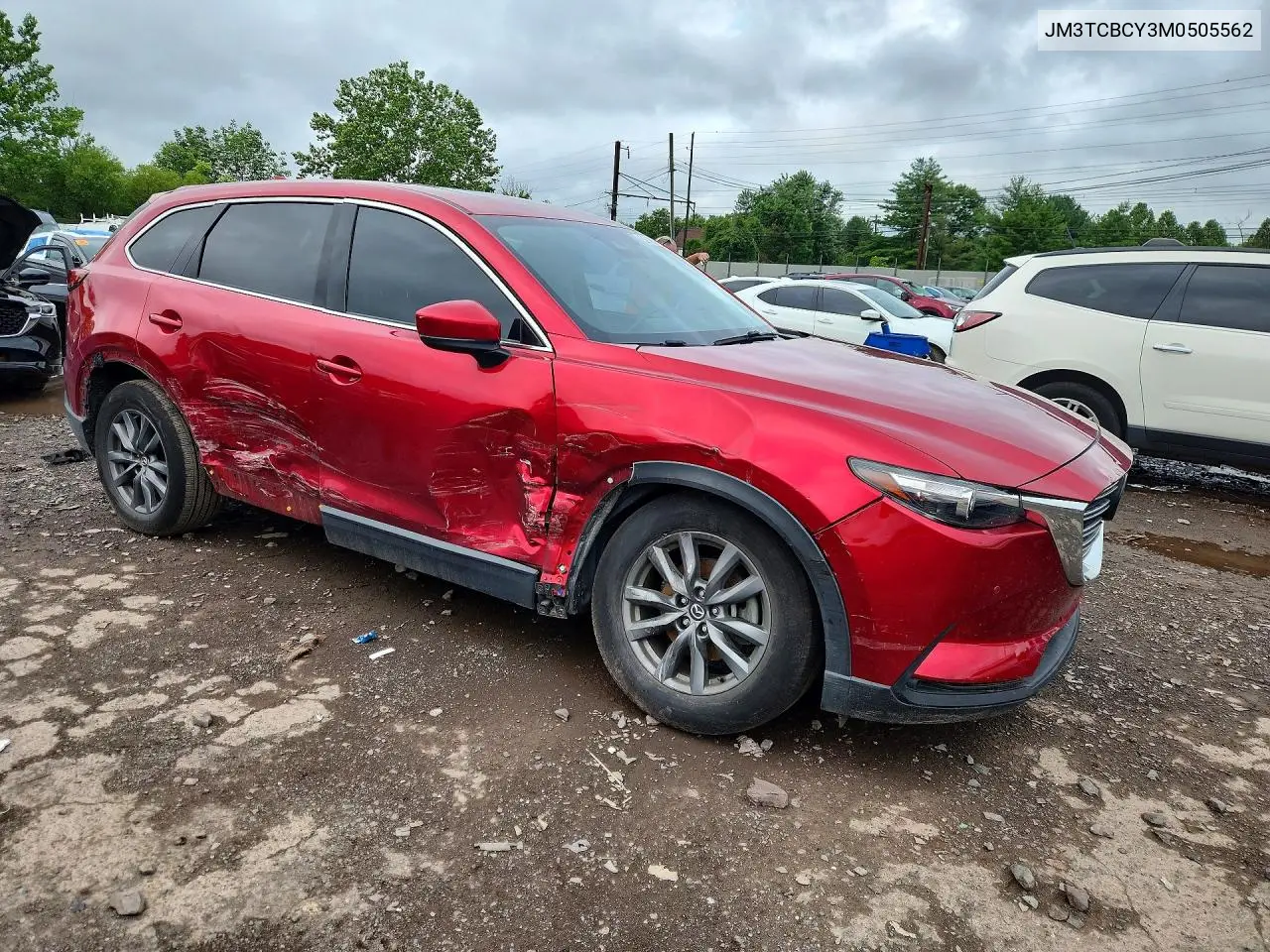 2021 Mazda Cx-9 Touring VIN: JM3TCBCY3M0505562 Lot: 59789246