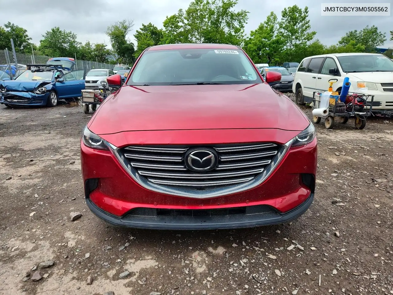 2021 Mazda Cx-9 Touring VIN: JM3TCBCY3M0505562 Lot: 59789246
