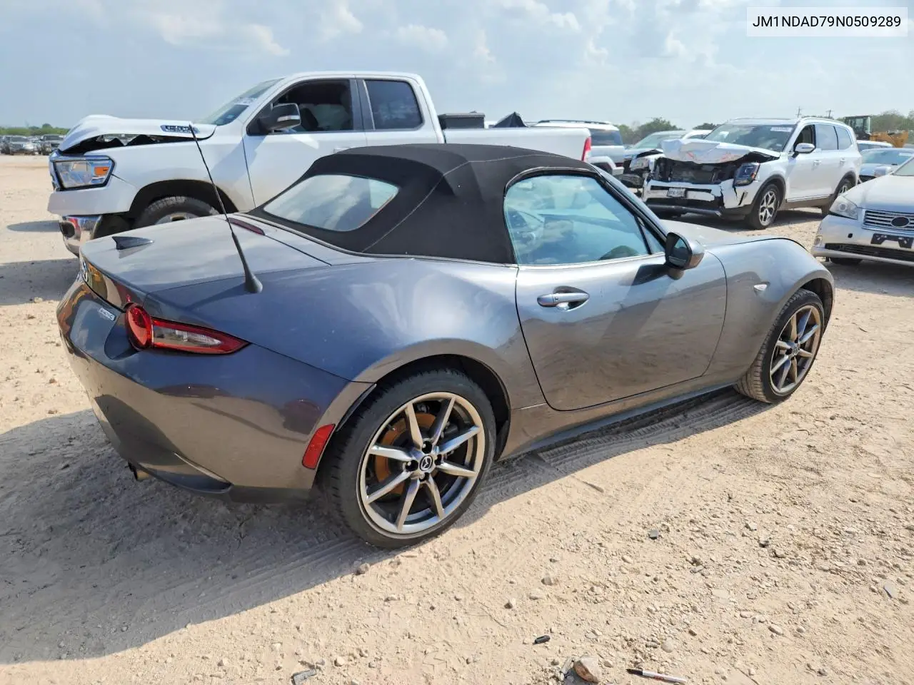2022 Mazda Mx-5 Miata Grand Touring VIN: JM1NDAD79N0509289 Lot: 55940086