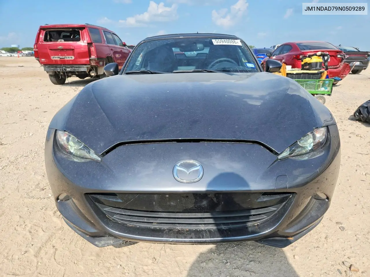 2022 Mazda Mx-5 Miata Grand Touring VIN: JM1NDAD79N0509289 Lot: 55940086