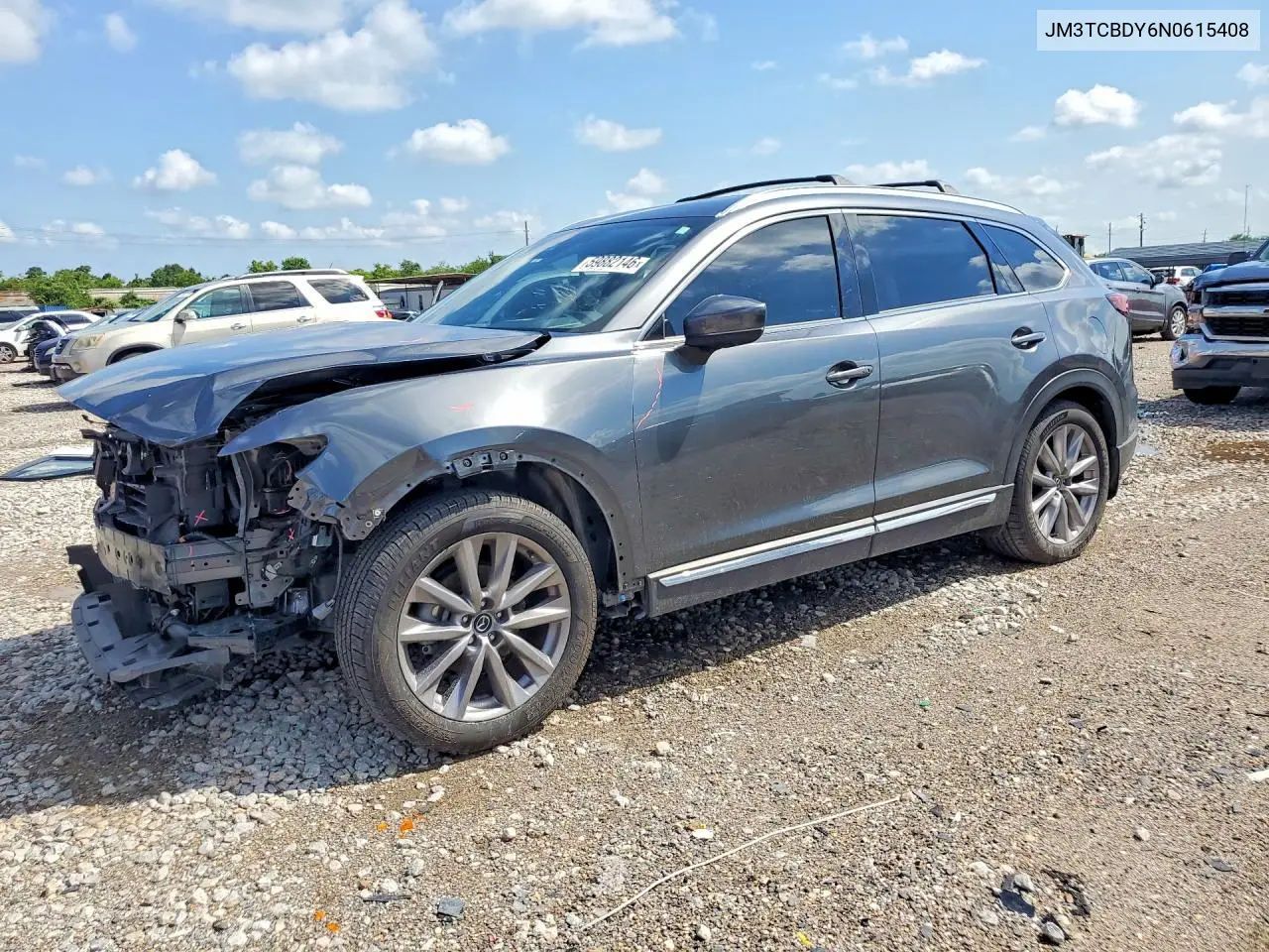 2022 Mazda Cx-9 Grand Touring VIN: JM3TCBDY6N0615408 Lot: 59882146