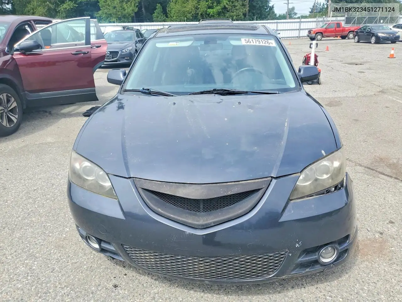 2005 Mazda 3 S VIN: JM1BK323451271124 Lot: 56179126