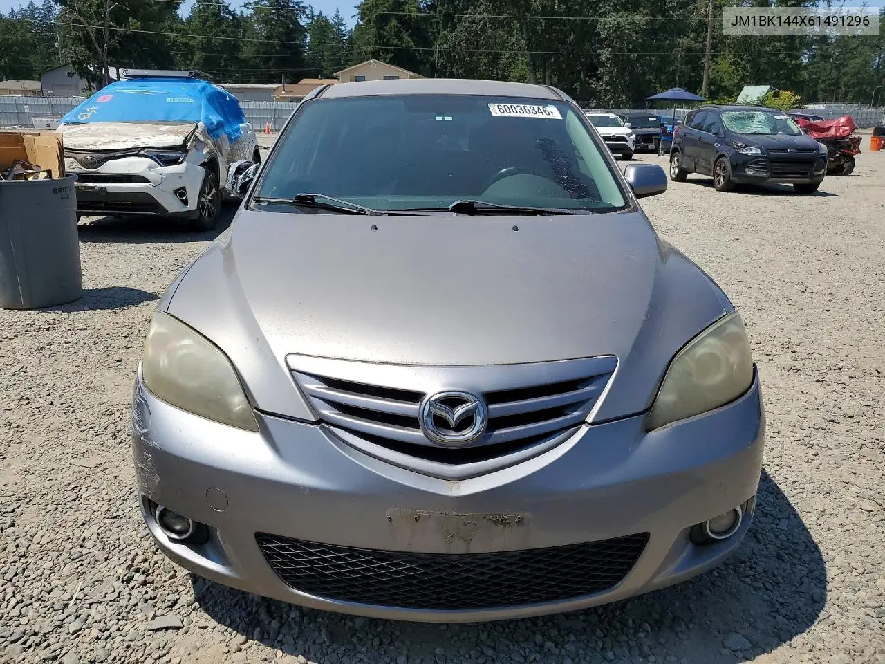 2006 Mazda 3 Hatchback VIN: JM1BK144X61491296 Lot: 60036346