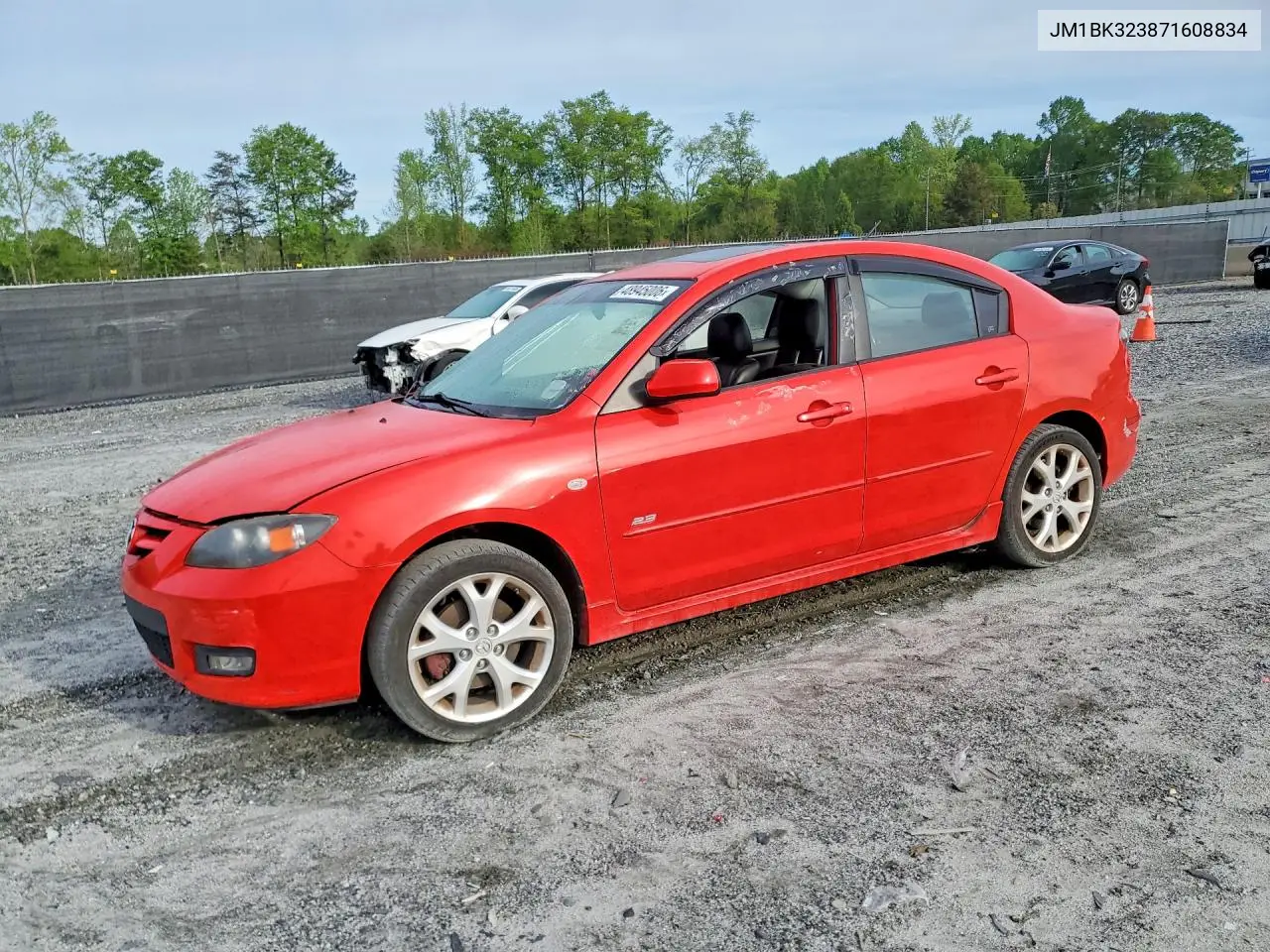 2007 Mazda 3 S VIN: JM1BK323871608834 Lot: 48945006