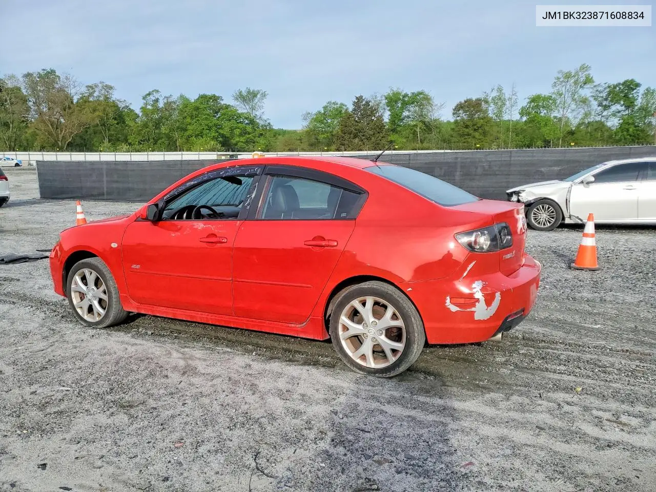 2007 Mazda 3 S VIN: JM1BK323871608834 Lot: 48945006