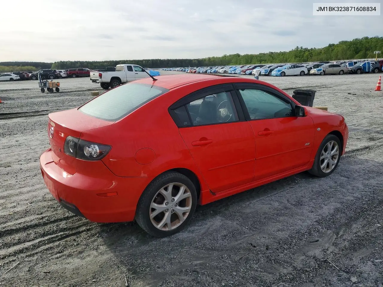 2007 Mazda 3 S VIN: JM1BK323871608834 Lot: 48945006