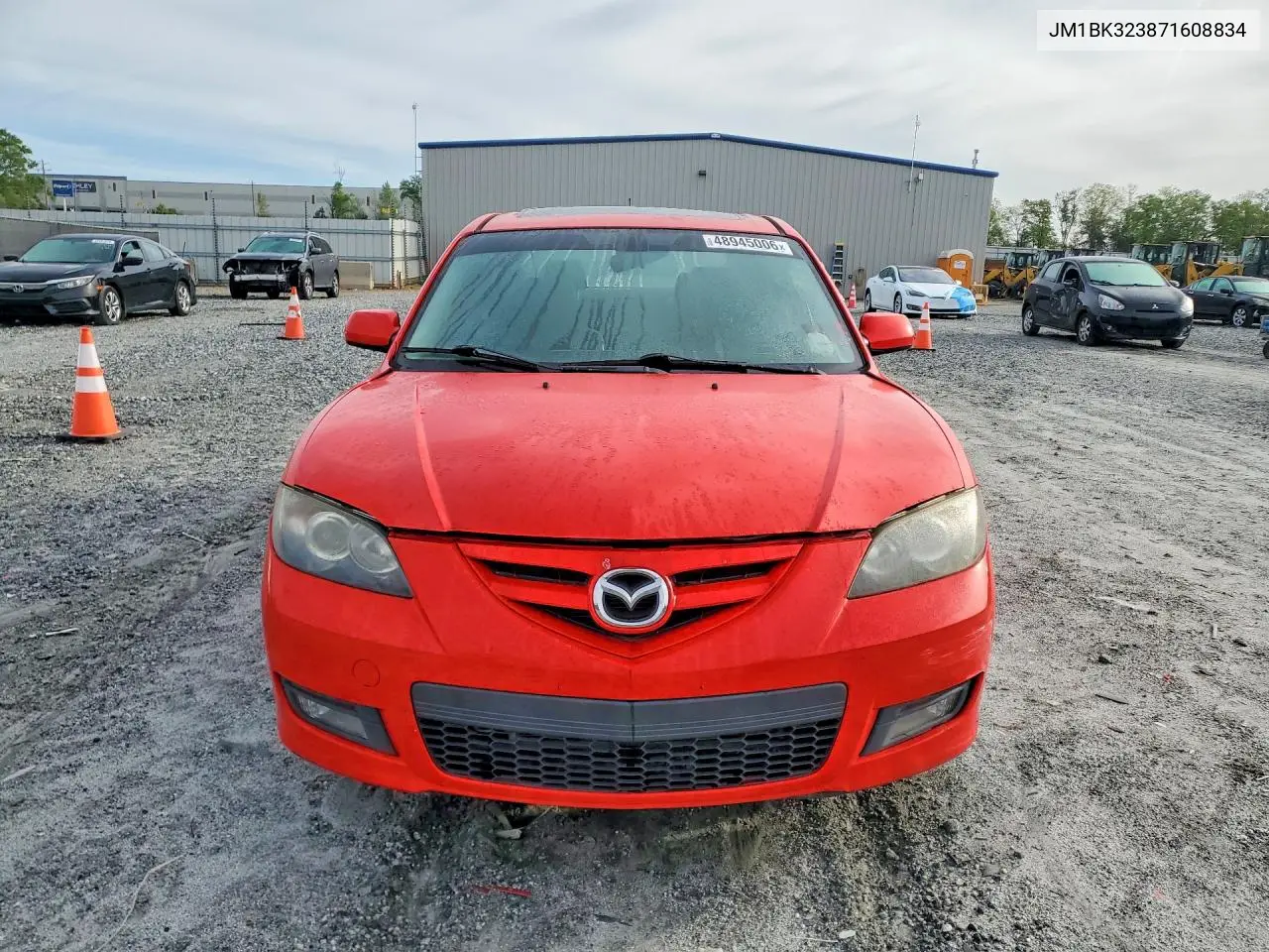 2007 Mazda 3 S VIN: JM1BK323871608834 Lot: 48945006