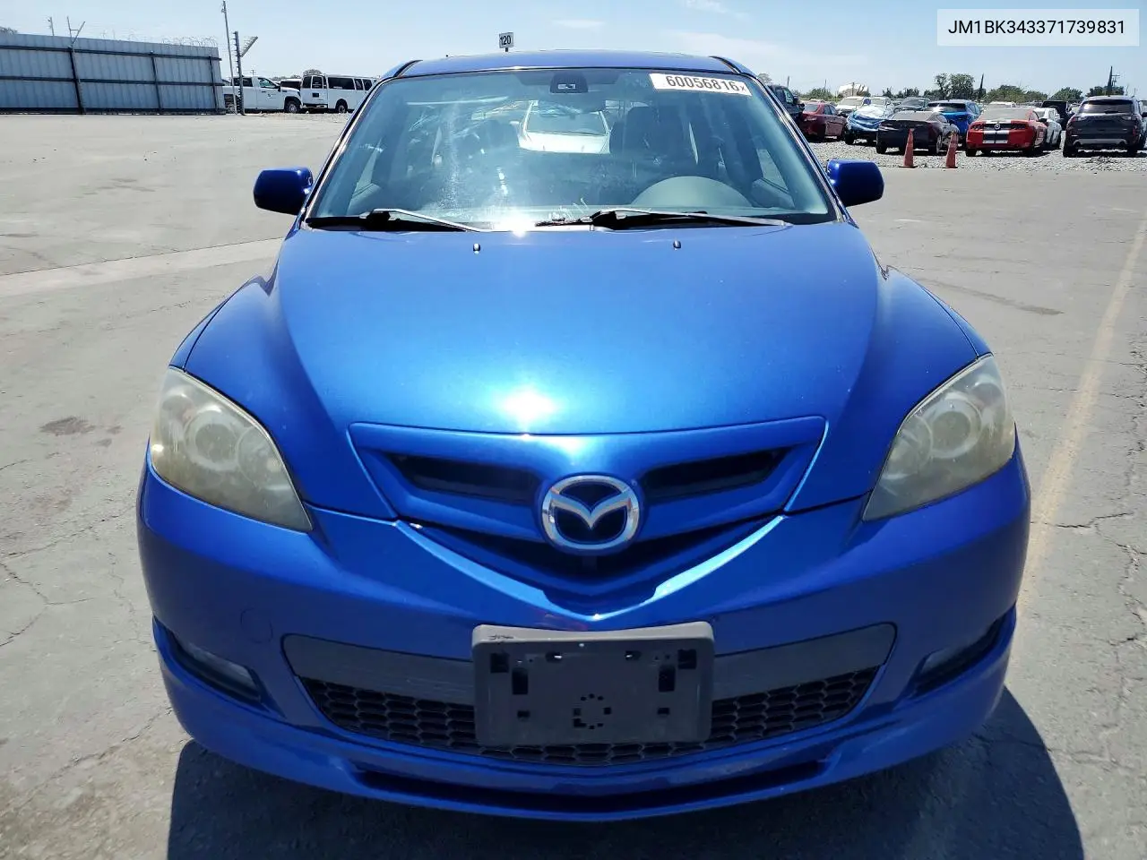 2007 Mazda 3 Hatchback VIN: JM1BK343371739831 Lot: 60056816