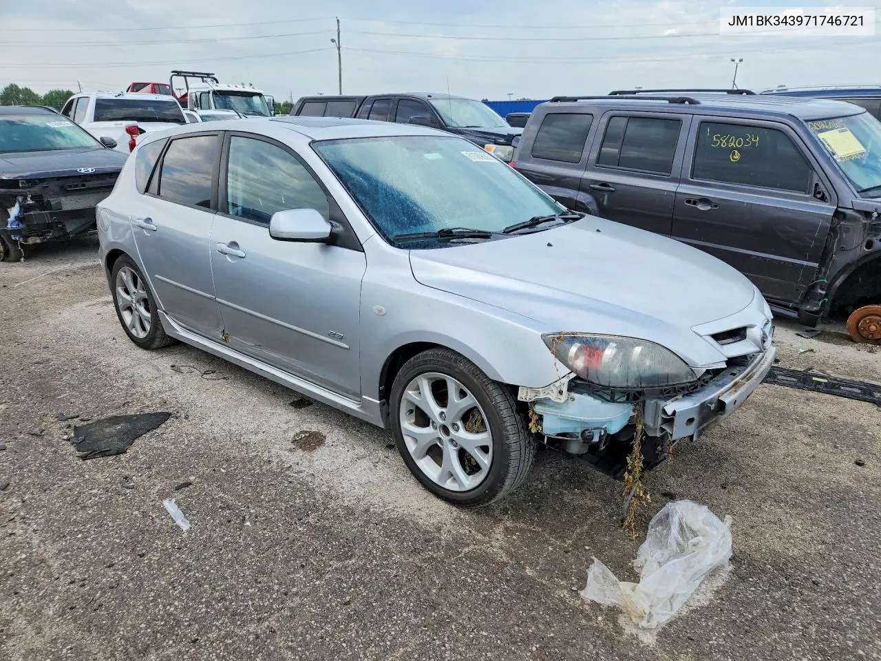 2007 Mazda 3 Hatchback VIN: JM1BK343971746721 Lot: 61589696