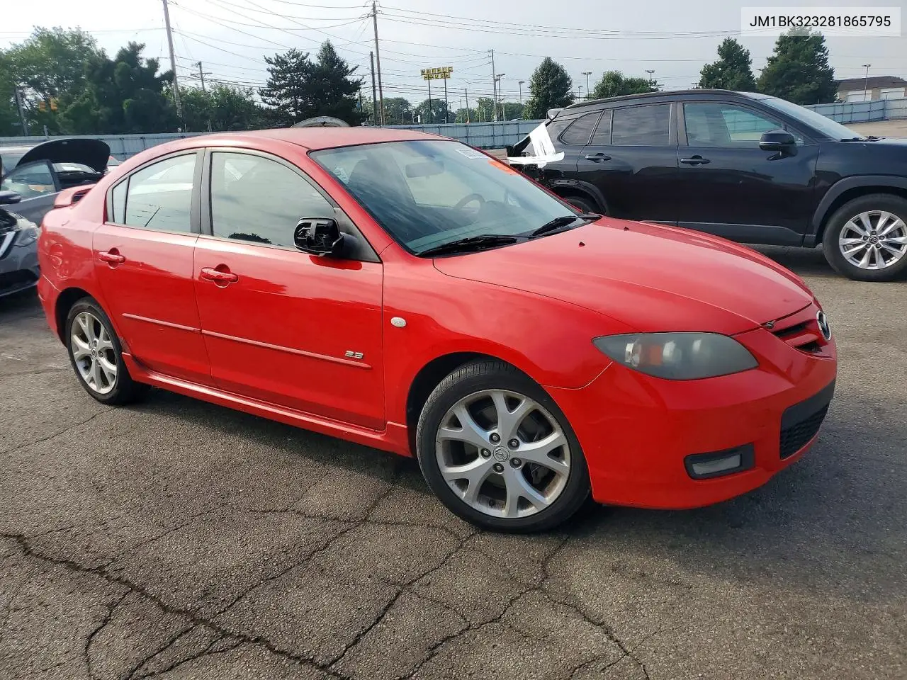 2008 Mazda 3 S VIN: JM1BK323281865795 Lot: 60076026