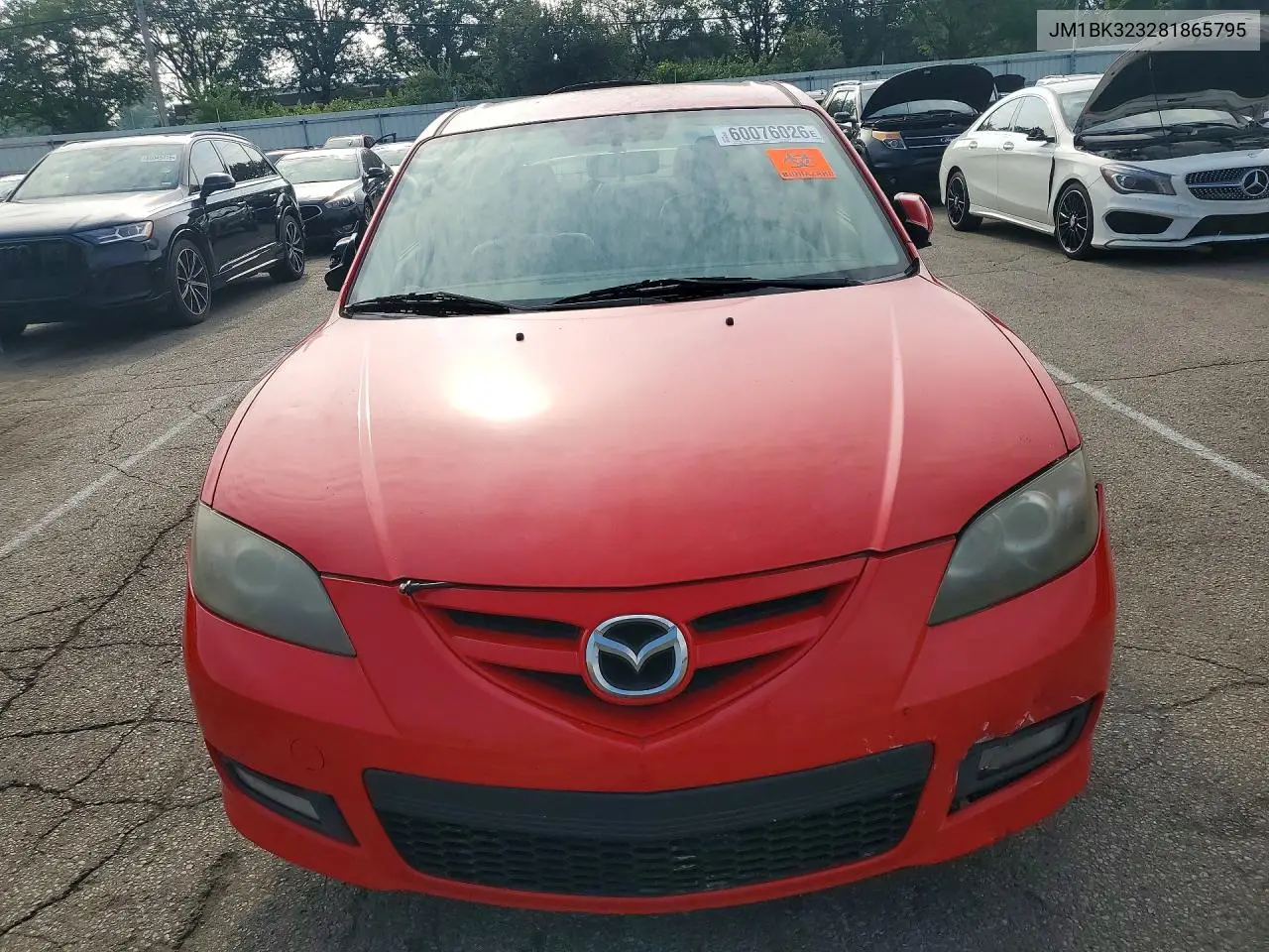 2008 Mazda 3 S VIN: JM1BK323281865795 Lot: 60076026