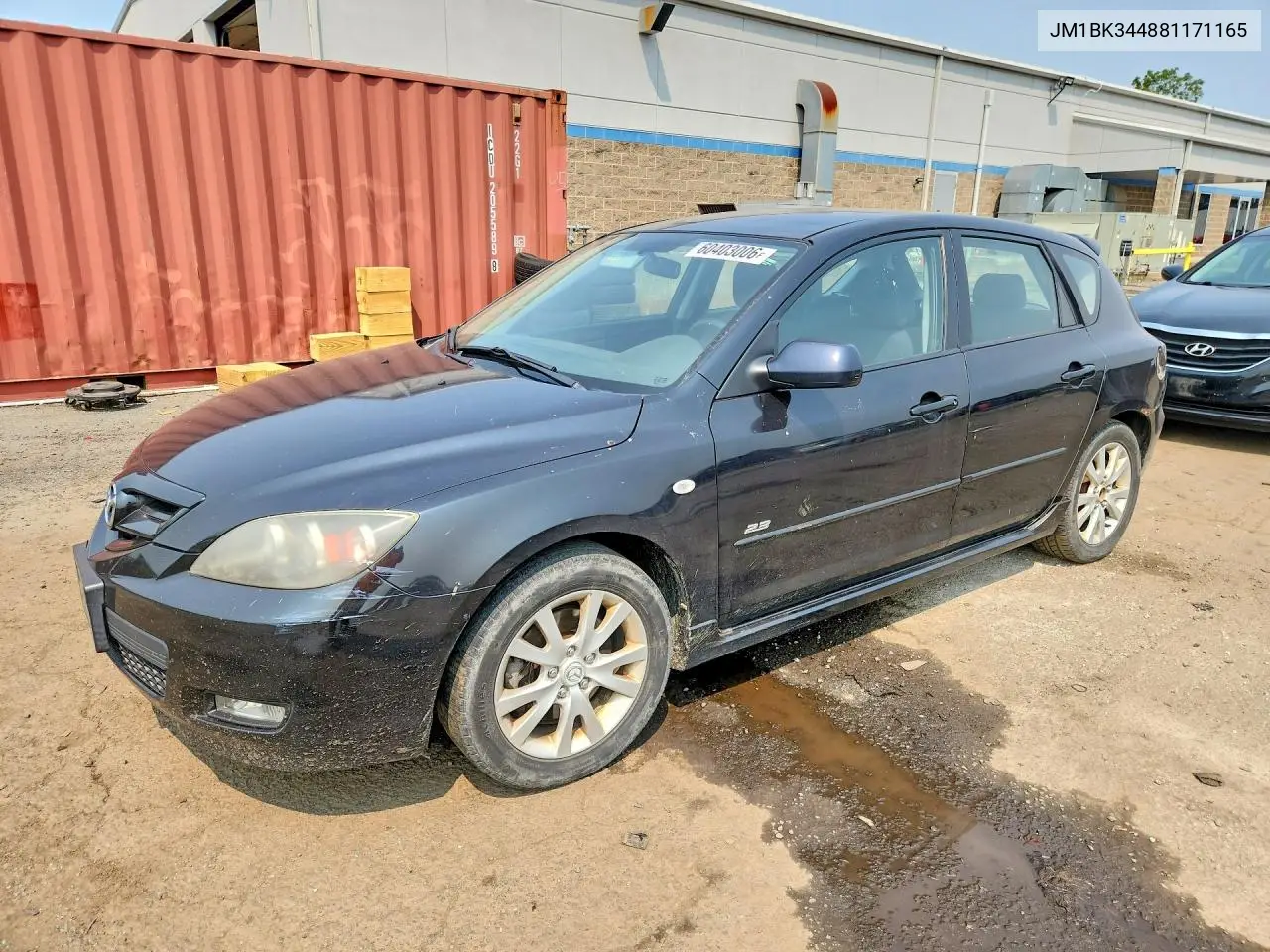 2008 Mazda 3 Hatchback VIN: JM1BK344881171165 Lot: 60403006