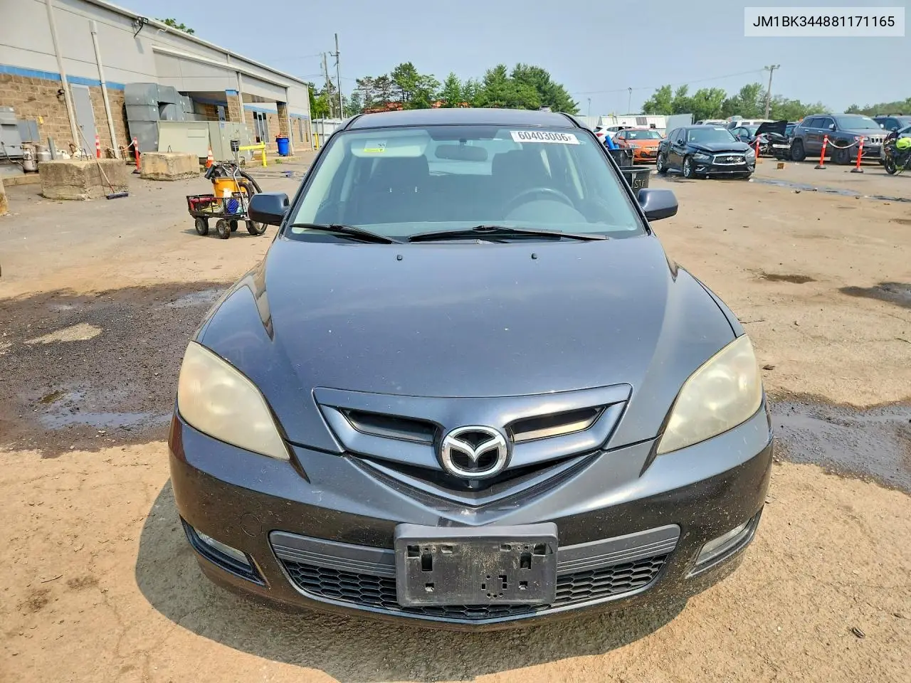 2008 Mazda 3 Hatchback VIN: JM1BK344881171165 Lot: 60403006