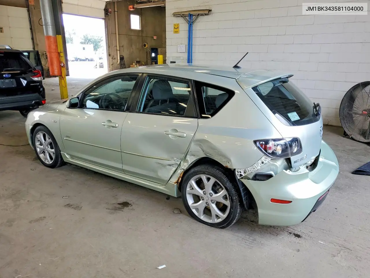 2008 Mazda 3 Hatchback VIN: JM1BK343581104000 Lot: 61410066