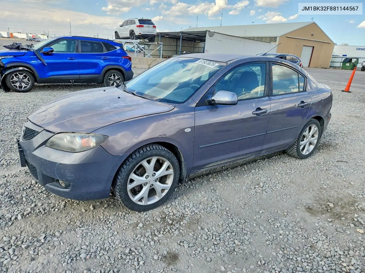 2008 Mazda 3 I VIN: JM1BK32F881144567 Lot: 61923626