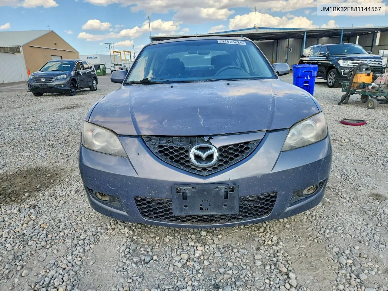 2008 Mazda 3 I VIN: JM1BK32F881144567 Lot: 61923626