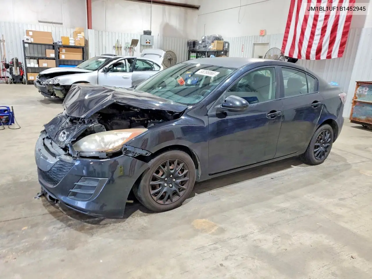 2011 Mazda 3 I VIN: JM1BL1UF1B1452945 Lot: 58288066