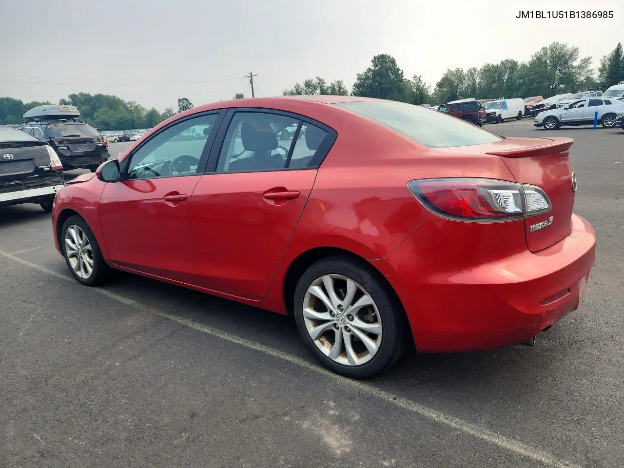 2011 Mazda 3 S VIN: JM1BL1U51B1386985 Lot: 60384576