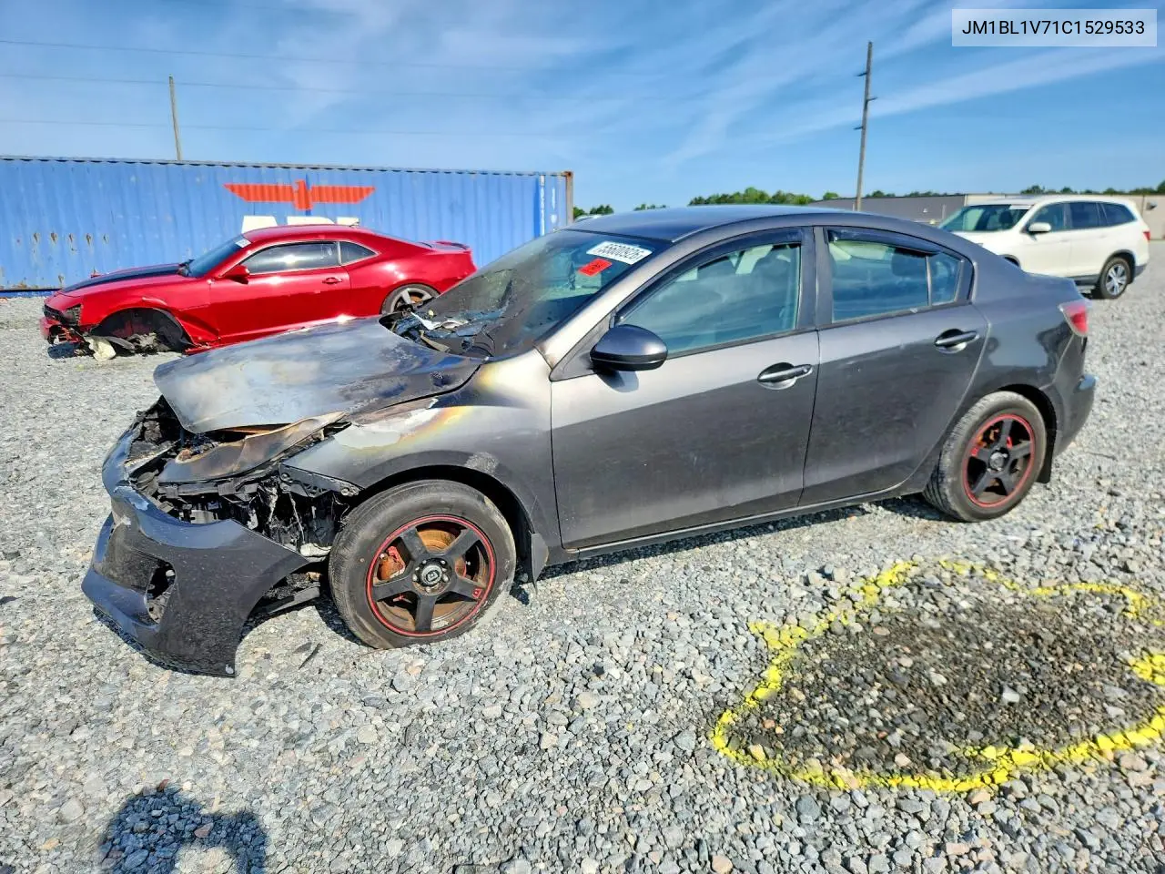2012 Mazda 3 I VIN: JM1BL1V71C1529533 Lot: 55600926