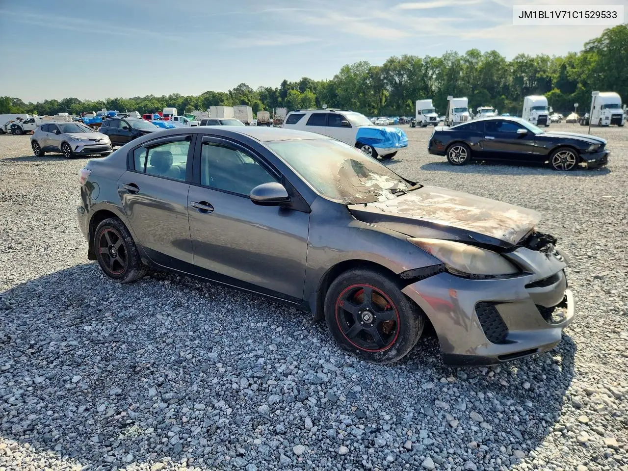 2012 Mazda 3 I VIN: JM1BL1V71C1529533 Lot: 55600926